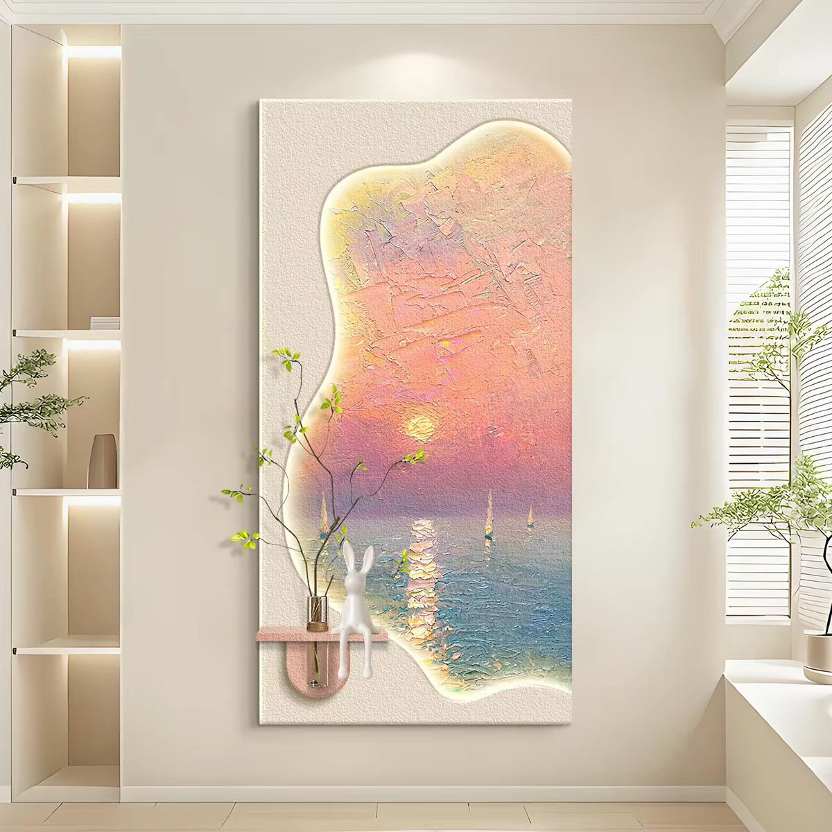 Sandstone Greenery Wallart【007】