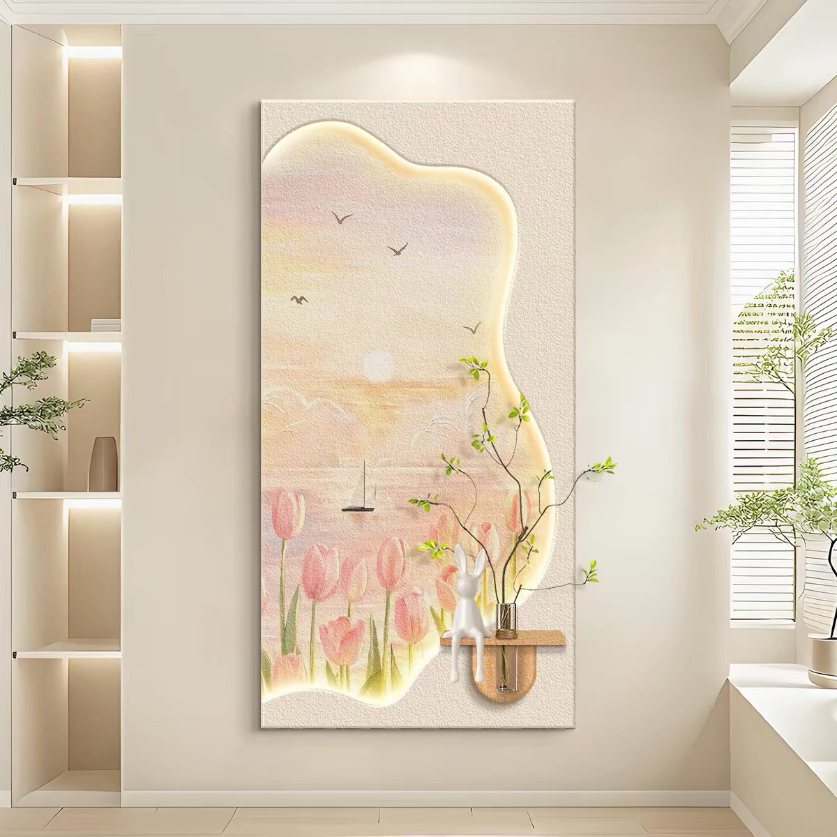 Sandstone Greenery Wallart【013】
