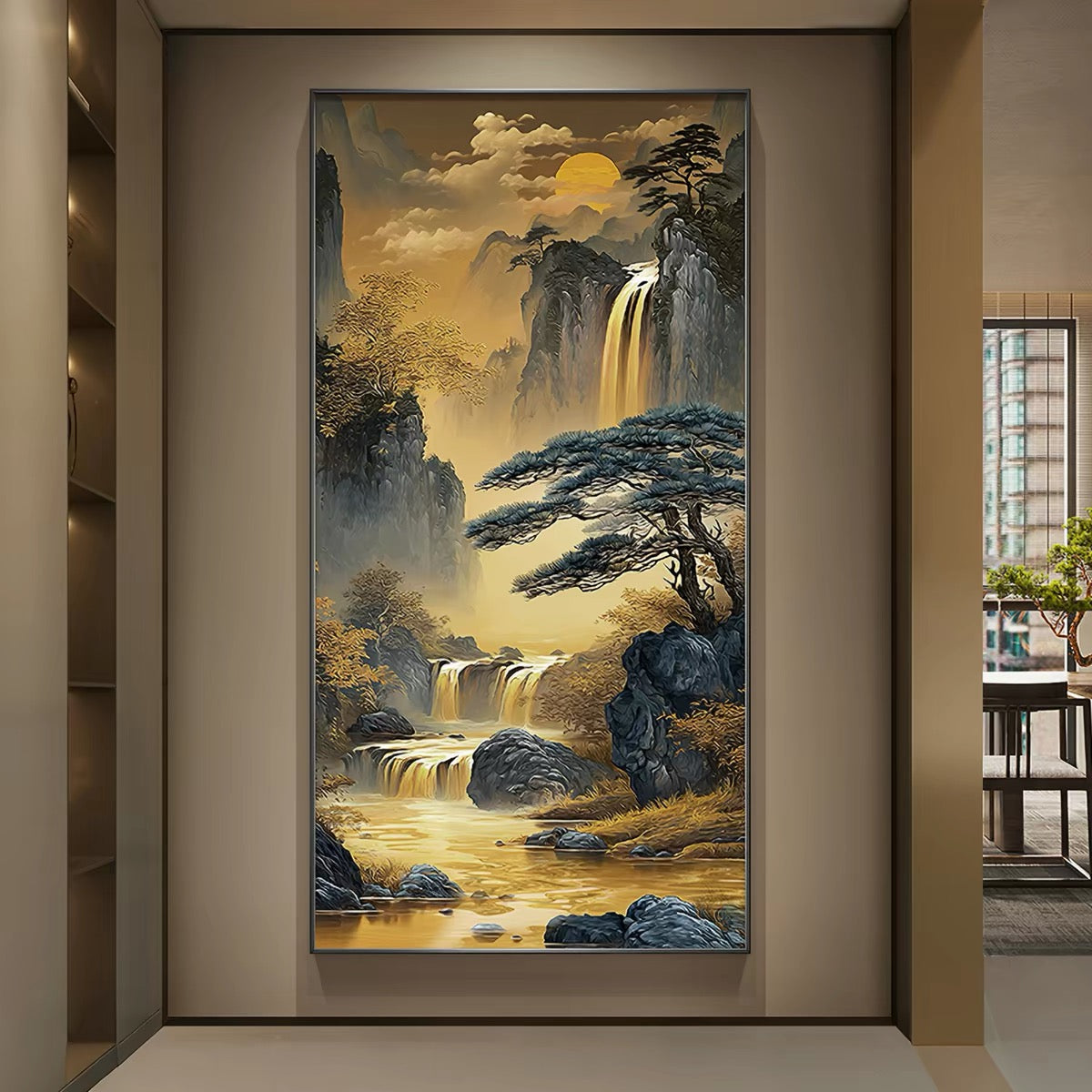 黄金山水画【001】