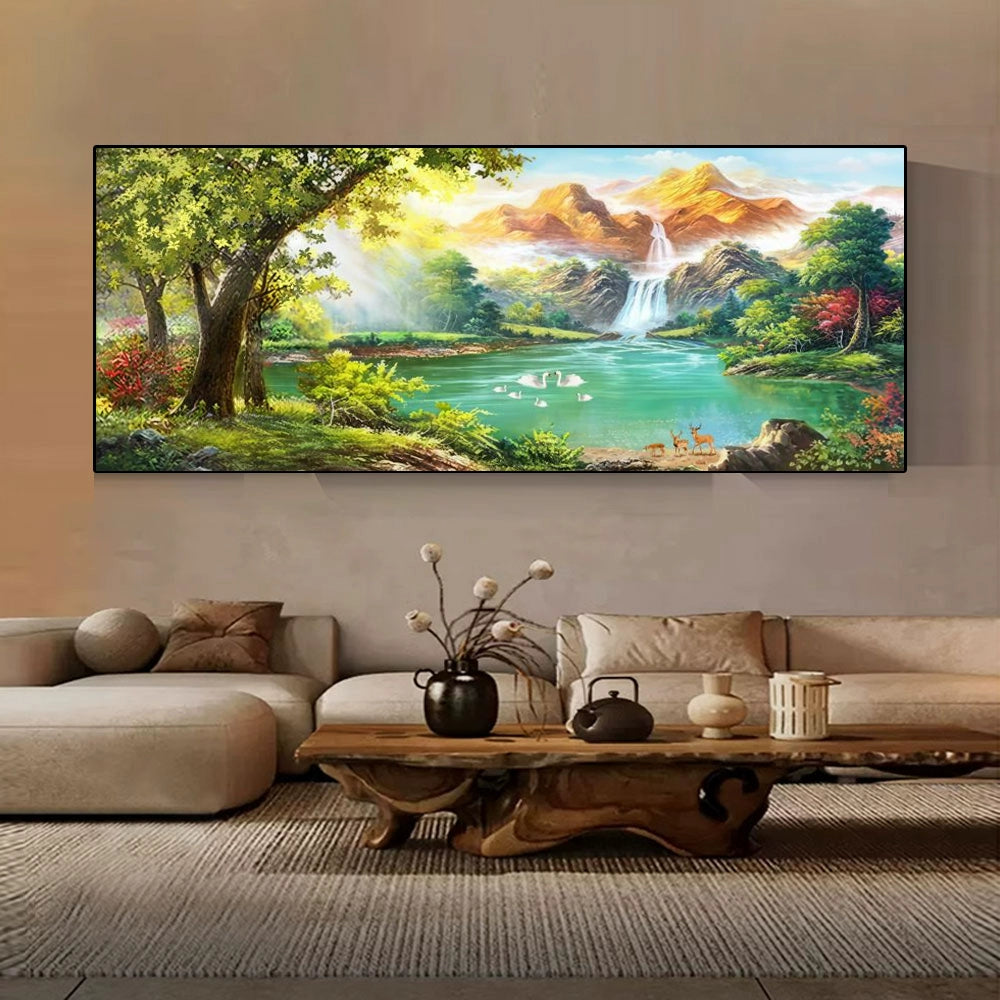 聚宝盆山水画【131】 – YIJIANG WALLART