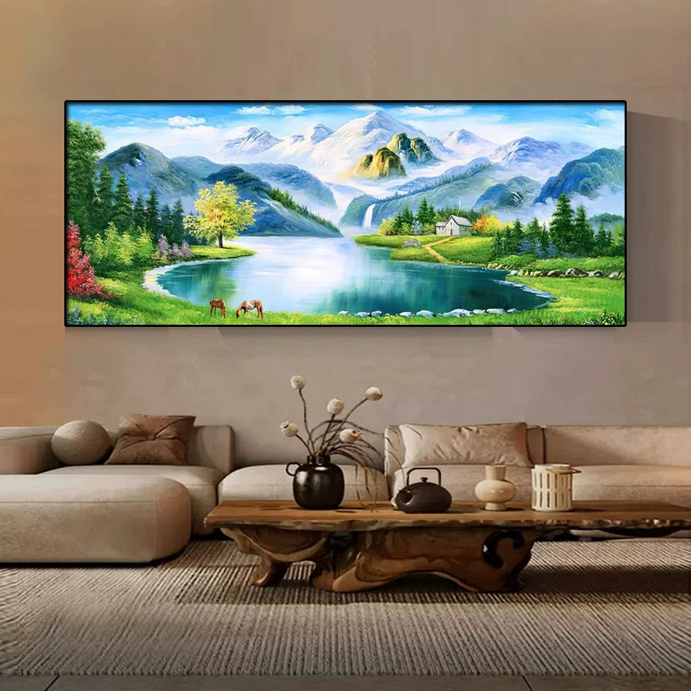 聚宝盆山水画【123】 – YIJIANG WALLART