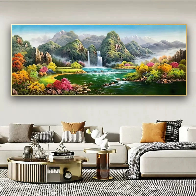 聚宝盆山水画 【121】
