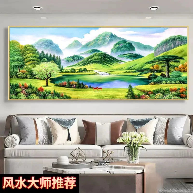 聚宝盆山水画【125】