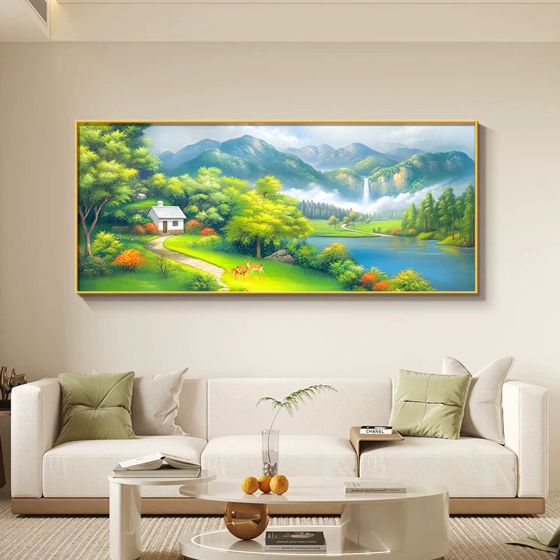 聚宝盆山水画【126】