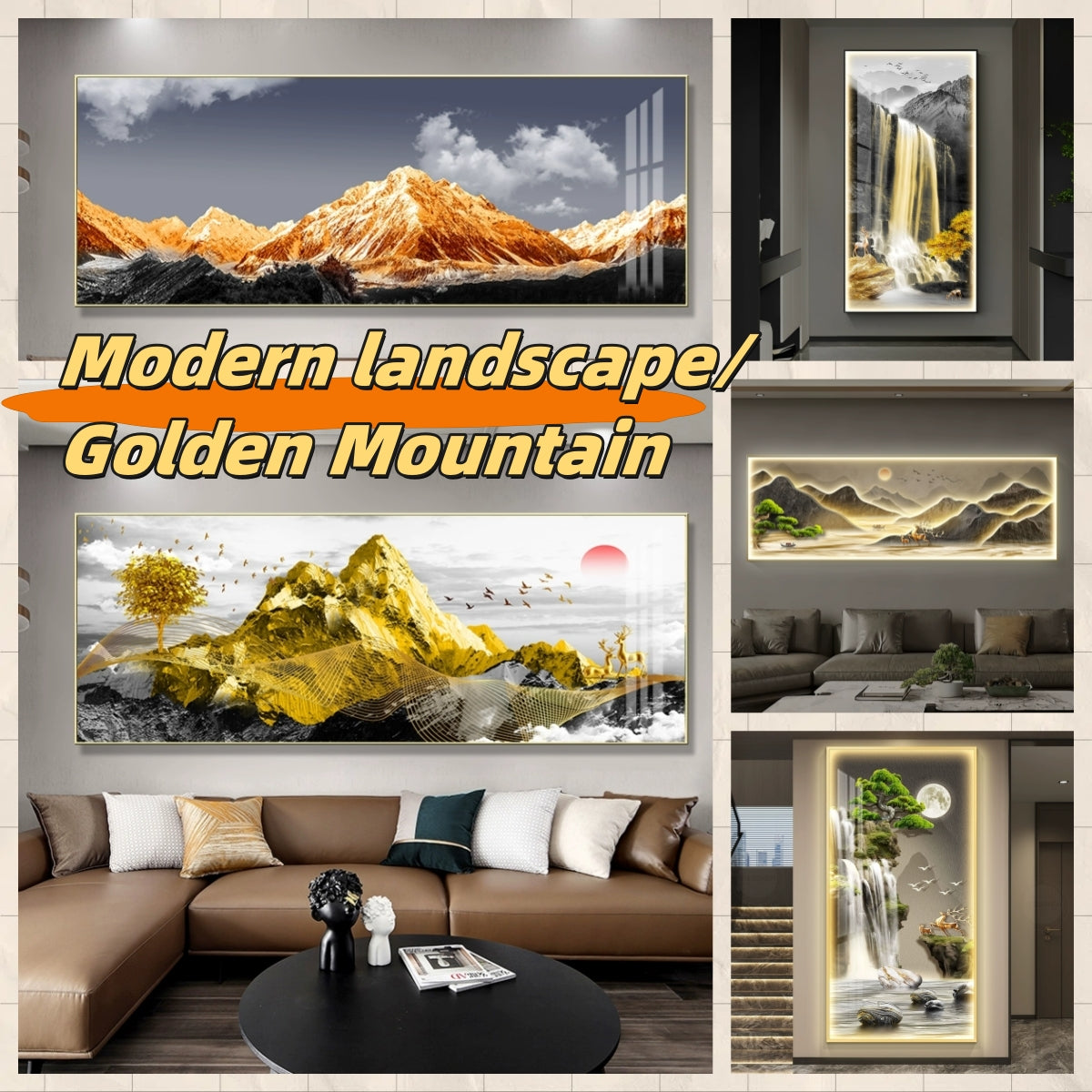 Modern landscape/Golden Mountain