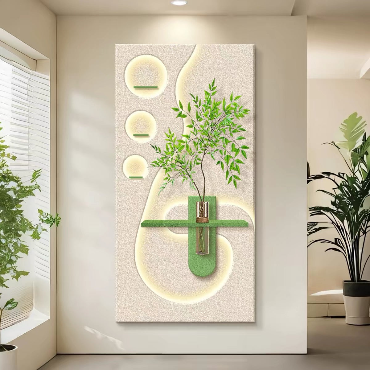 Sandstone Greenery Wallart【019】