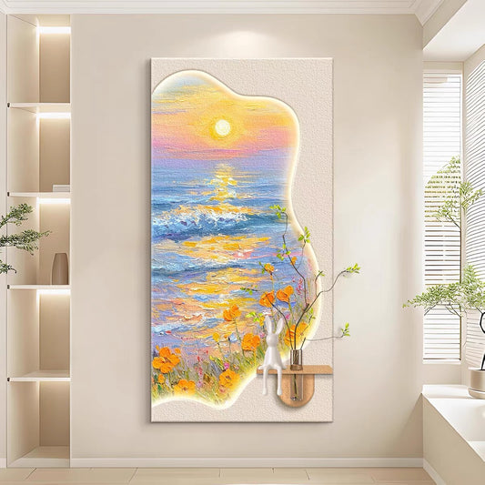 Sandstone Greenery Wallart【011】