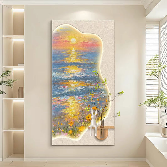 Sandstone Greenery Wallart【012】