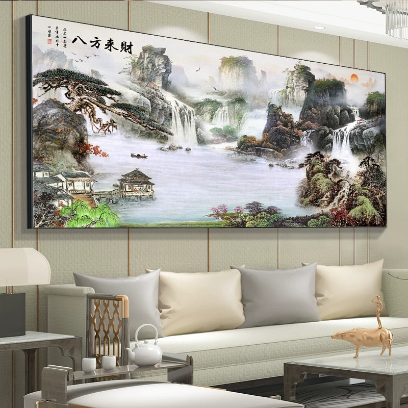 山水画 水墨风格