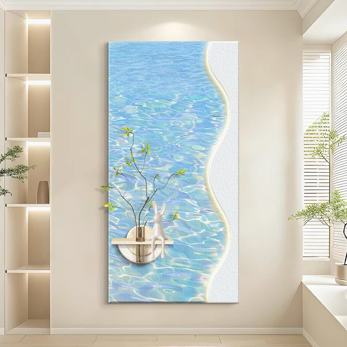 Sandstone Greenery Wallart【015】