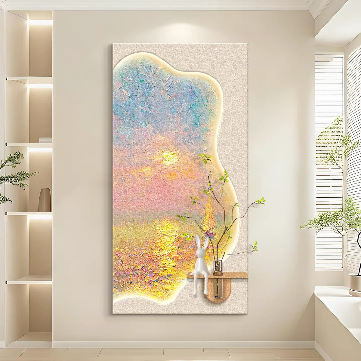 Sandstone Greenery Wallart【005】