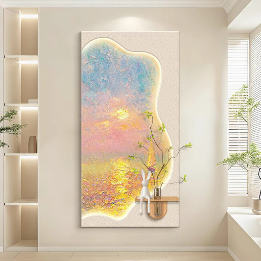Sandstone Greenery Wallart【005】