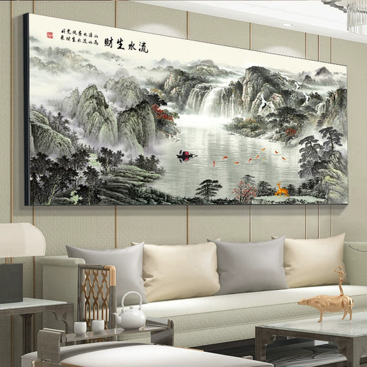 山水画 水墨风格
