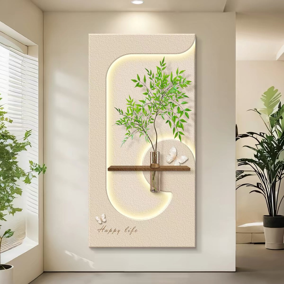 Sandstone Greenery Wallart【025】