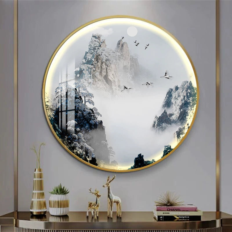 圆形C 意境山水