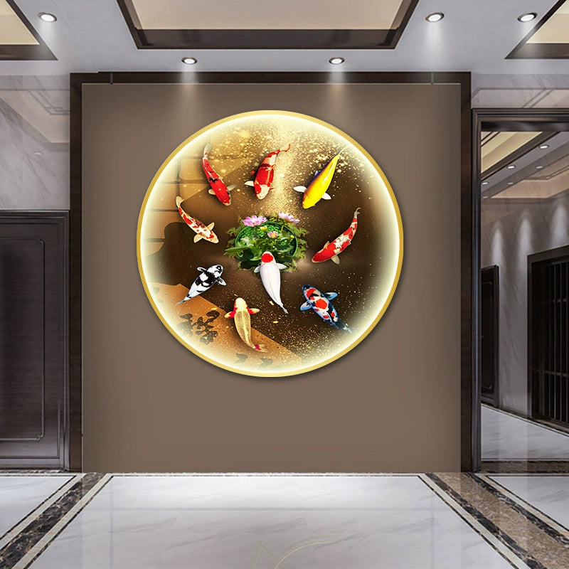 九鱼图 圆