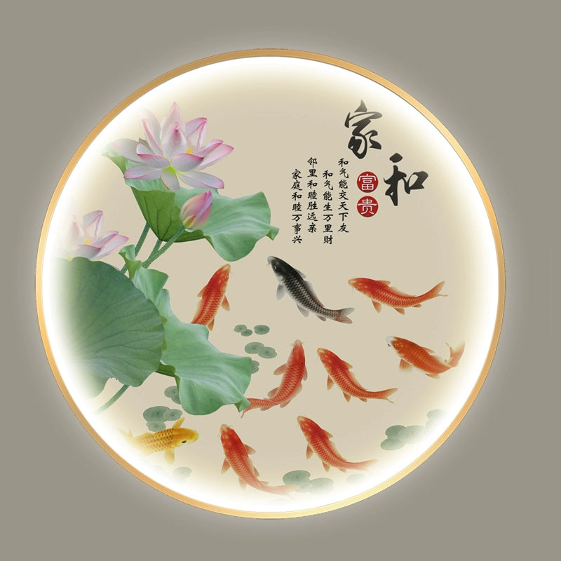 九鱼图 圆