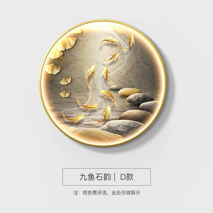 圆形D 九鱼石韵