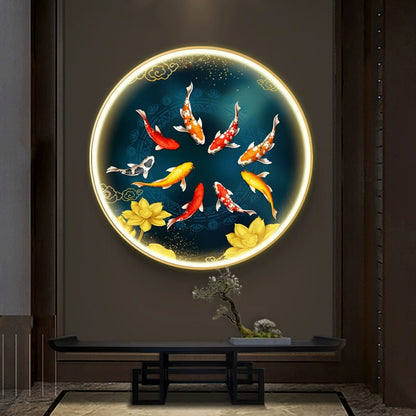 九鱼图 圆
