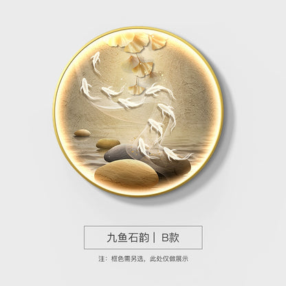 圆形D 九鱼石韵