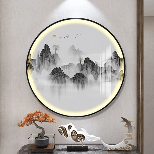 圆形C 意境山水