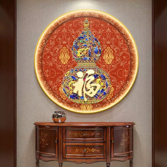 福字 珐琅彩 圆