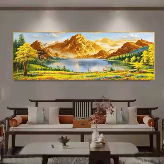 聚宝盆山水画【140】
