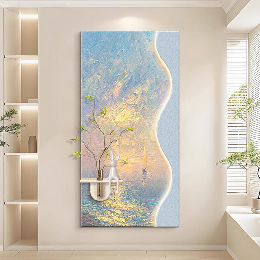 Sandstone Greenery Wallart【008】