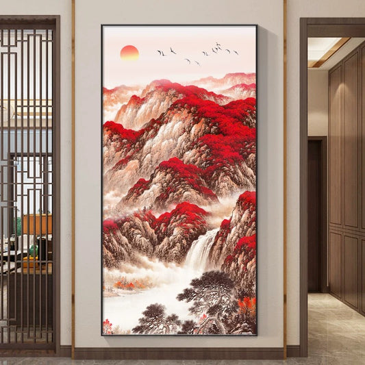 山水画 鸿运当头