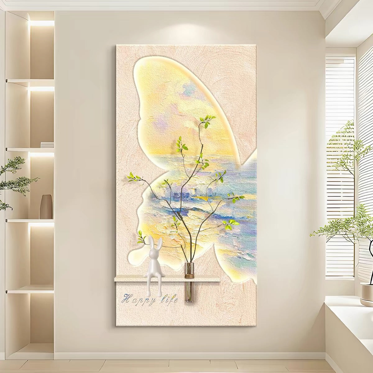 Sandstone Greenery Wallart【010】